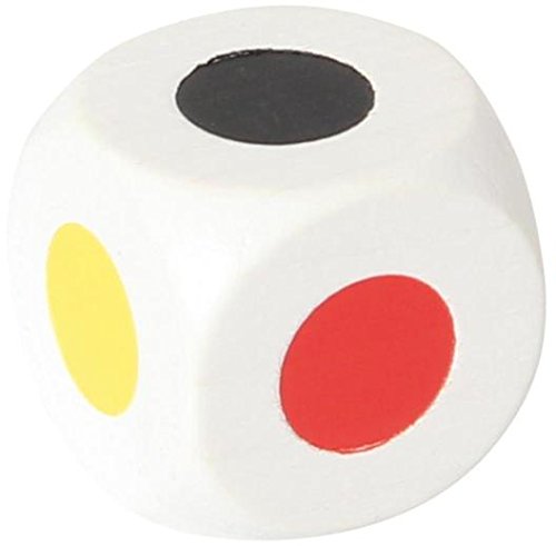 Color-Dice 25Mm, White, 6 Colors 55