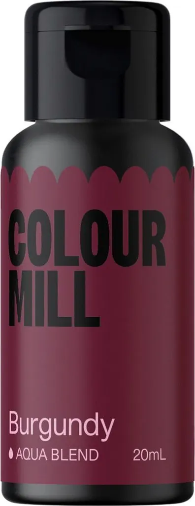 Color Mill Liquid Food Coloring Aqua Blend Burgundy 20 ml