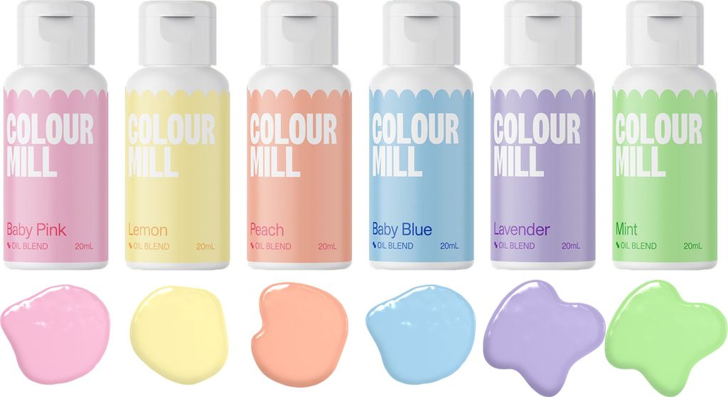 Color Mill Oil Food Coloring Pastel Edition 6 x 20 ml