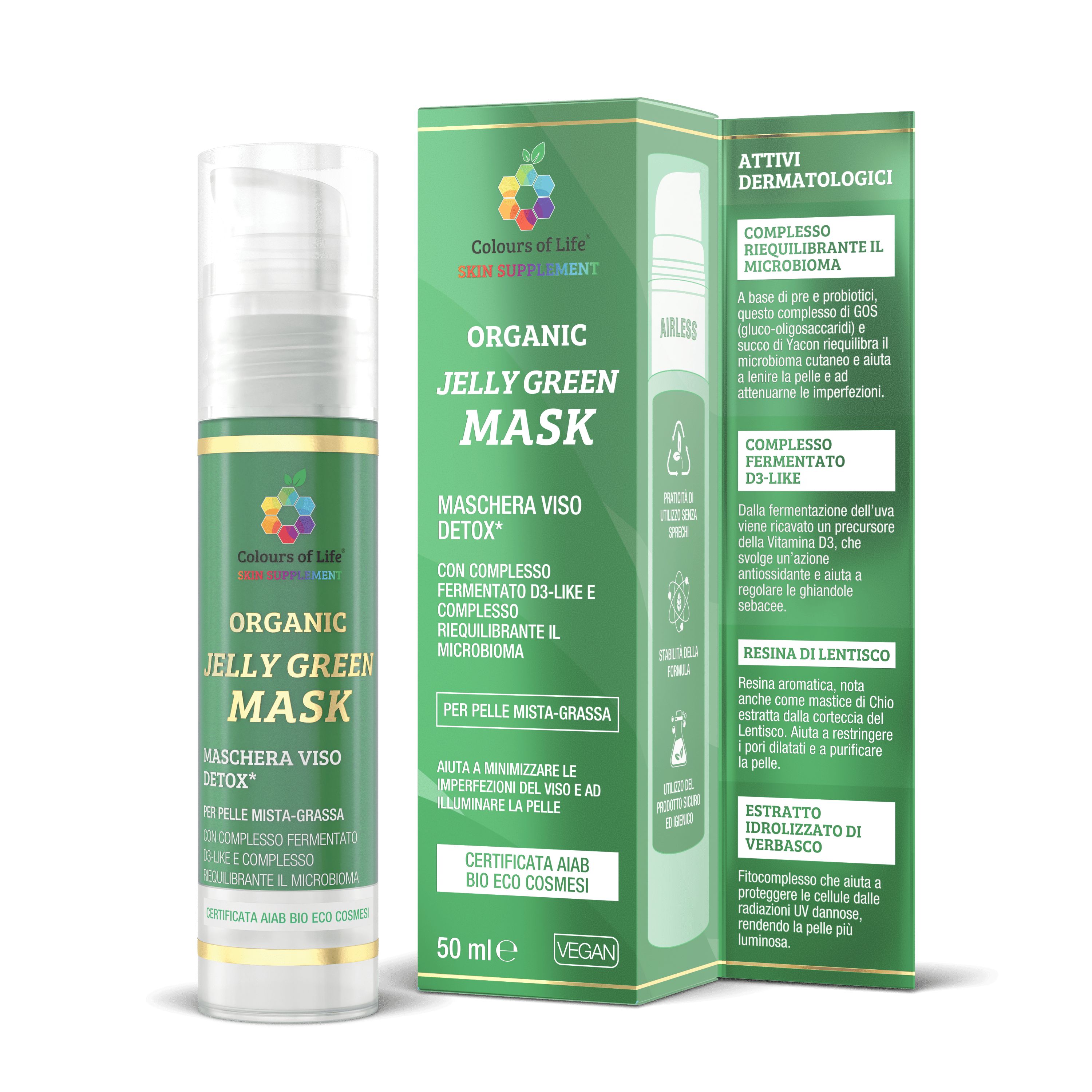Colors Of Life Organic jelly green mask