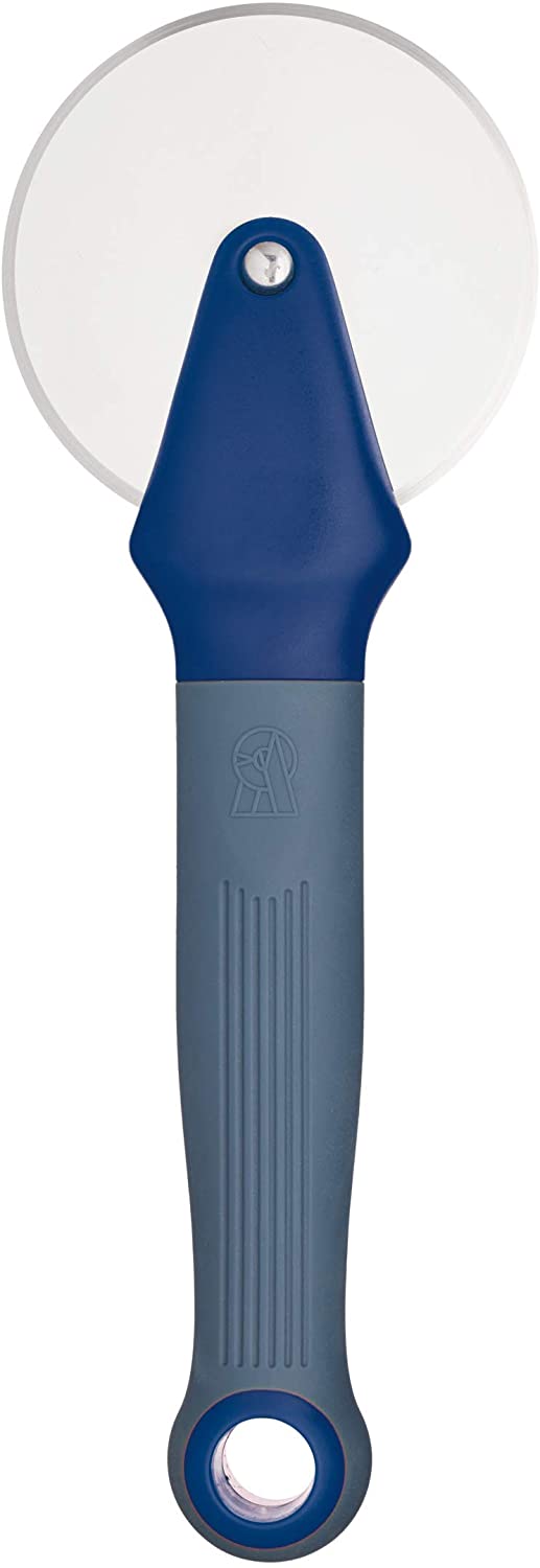 KitchenCraft Colourworks CWBRPIZNVY BlackBerry Stainless Steel Pizza Cutter