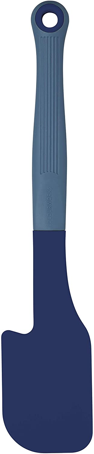 KitchenCraft Colourworks CWBRSPATNVY Silicone Spatula with Built-In Shell for BlackBerry
