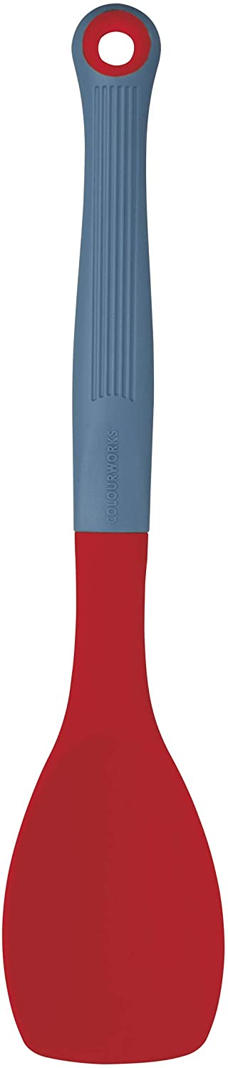 KitchenCraft Colourworks Silicone Spatula, Cherry, 29 cm