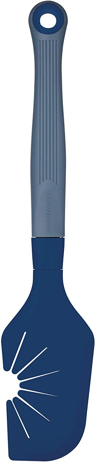 KitchenCraft Colourworks CWBRSWIPNVY The Swip\' Silicone Spatula and Whisk, BlackBerry