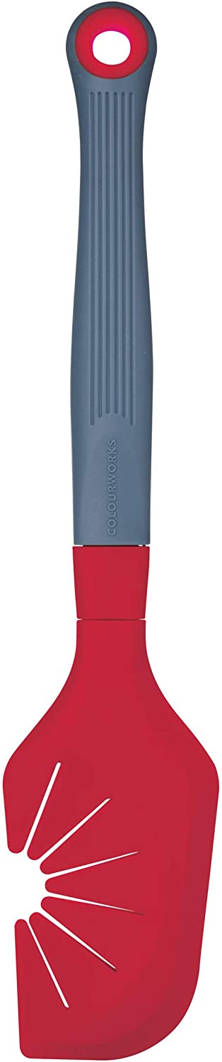 KitchenCraft Colourworks CWBRSWIPRED Silicone The Swip\' Turner and Whisk, Cerise