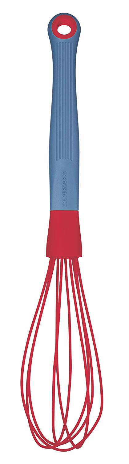 KitchenCraft Colourworks Cwbrwhiskred Soft Grip Silicone Whisk Cherry