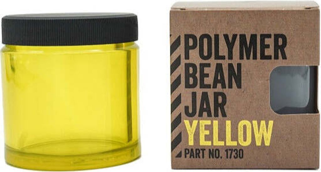 Comandante Polymer Bean Jar Bean Container with Lid Yellow