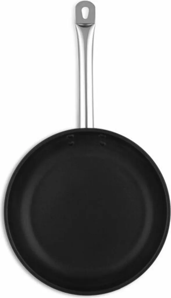 Comas Vesuvio frying pan for induction, stainless steel, silver, black, 32 cm, 8512