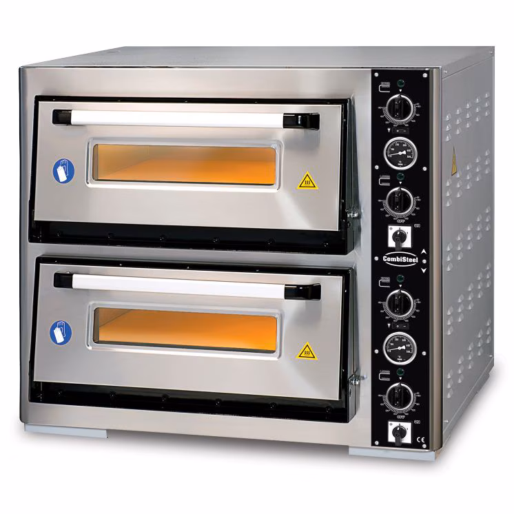 Combisteel double pizza oven for 2x6 pizzas Ø30mm