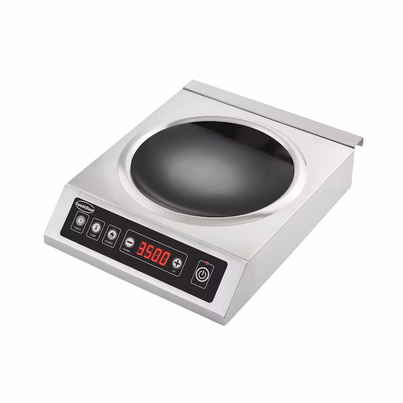 Combisteel induction wok hob – 3.5 kW, tabletop unit, for round base
