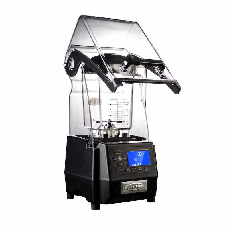 Combisteel mixer with soundproofing cover – 2 liters, 1.5 kW, for smoothies & cocktails
