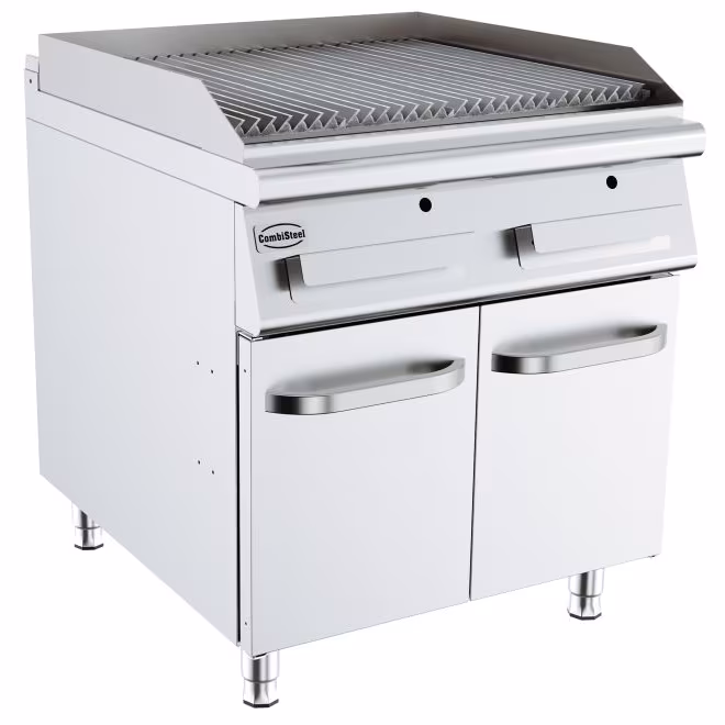 Combisteel water grill with 2 doors, 800 x 900 x 900 mm, gas, 22 kW