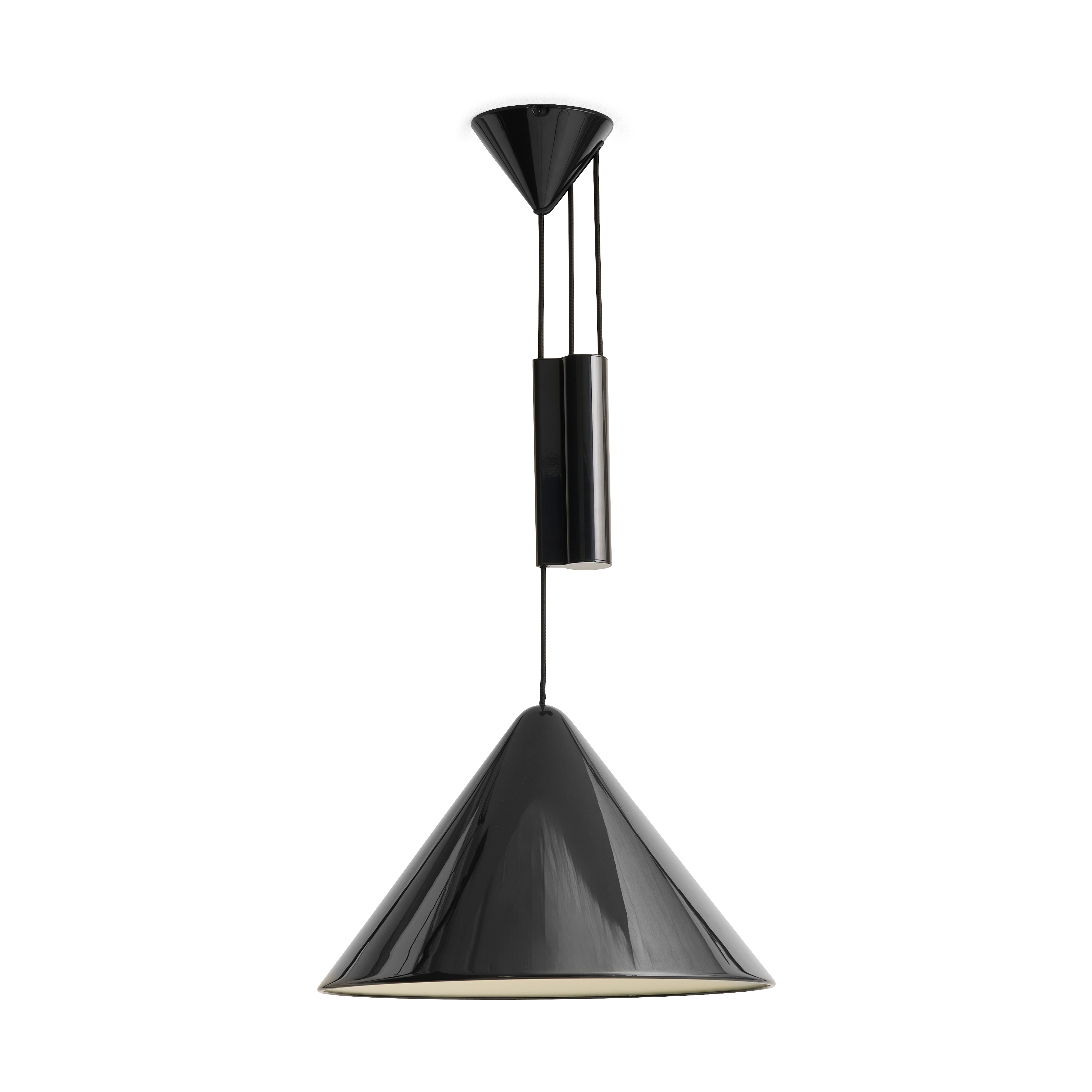 HAY Compass Adjustable Pendant 43 cm, Soft black