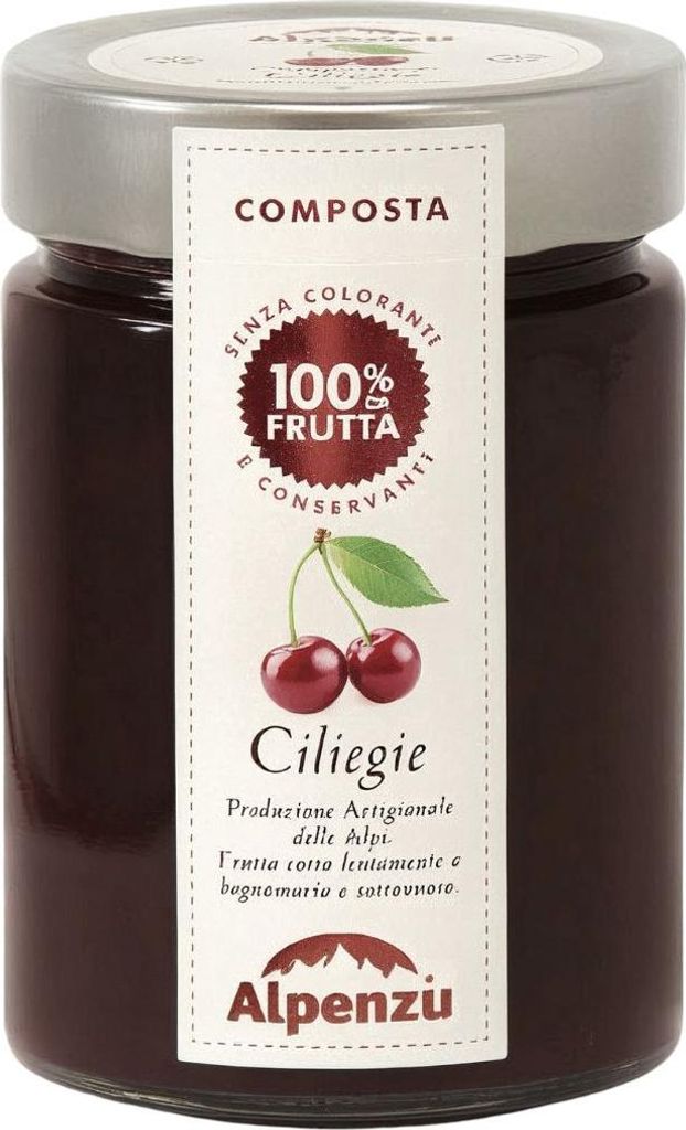 Cherry Fruit Spread 100% Fruit, 350g, Alpenzu