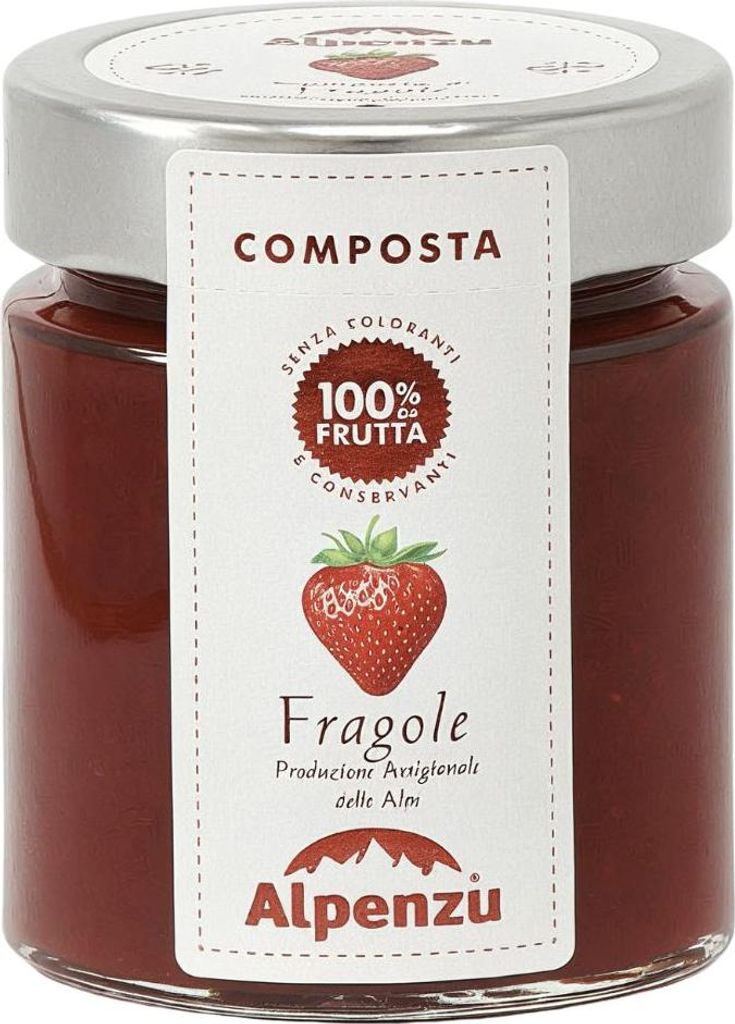 Strawberry Fruit Spread 100% Fruit, 150g, Alpenzu