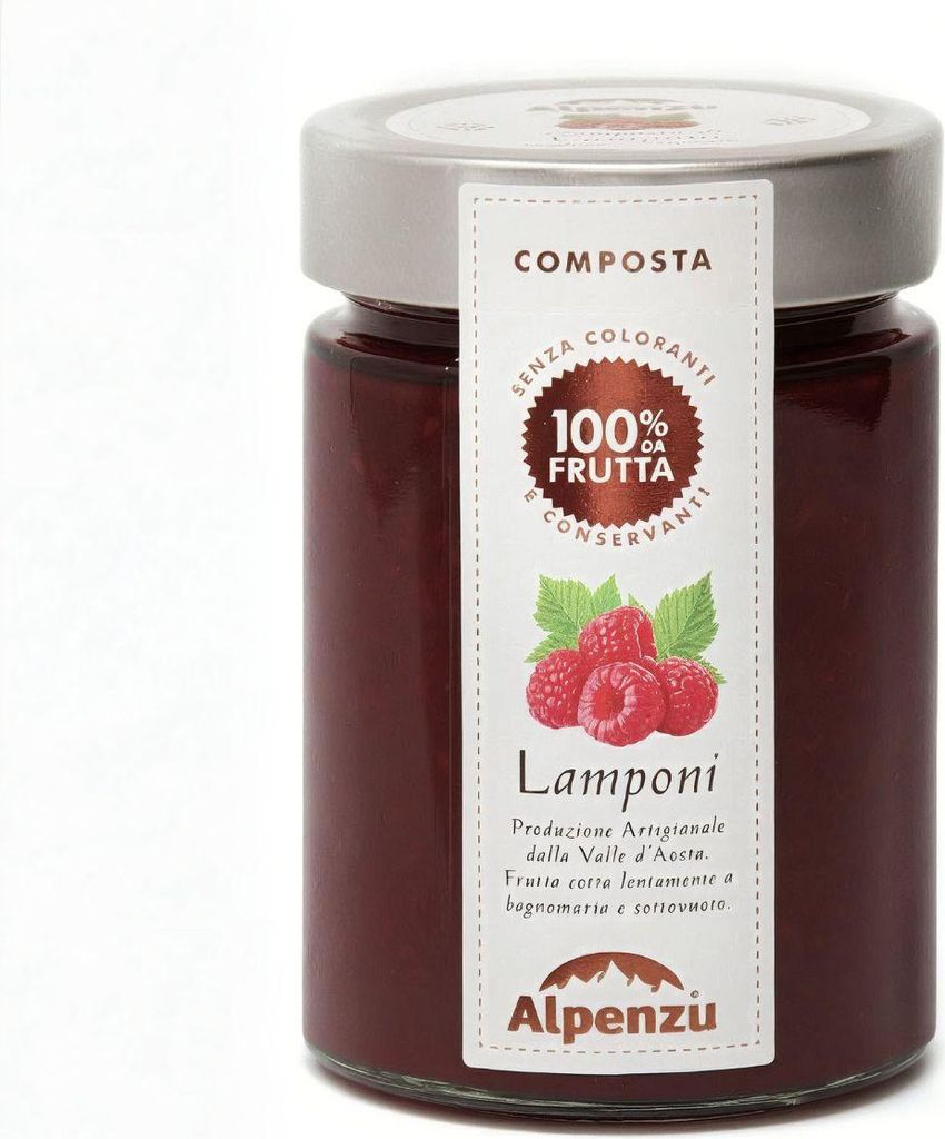 Raspberry Fruit Spread 100% Fruit, 350g, Alpenzu