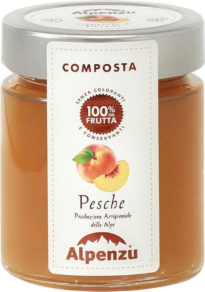 100% Peach Fruit Spread, 150g, Alpenzu