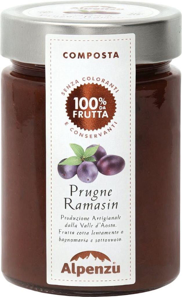 Ramasin Plum Compote 100% from Fruit, Ramassin Pflaumen-Fruchtaufstrich aus 100% Frucht, 350g, Alpenzu
