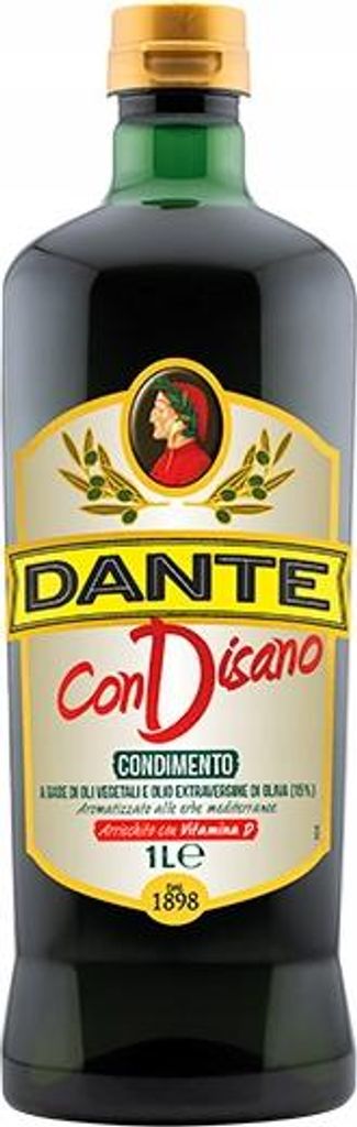 Con Disano olive oil in a 1L plastic bottle - Dante 1000 ml