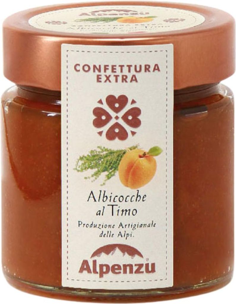 Alpenzu Extra Apricot Jam with Thyme, 270g, Alpine
