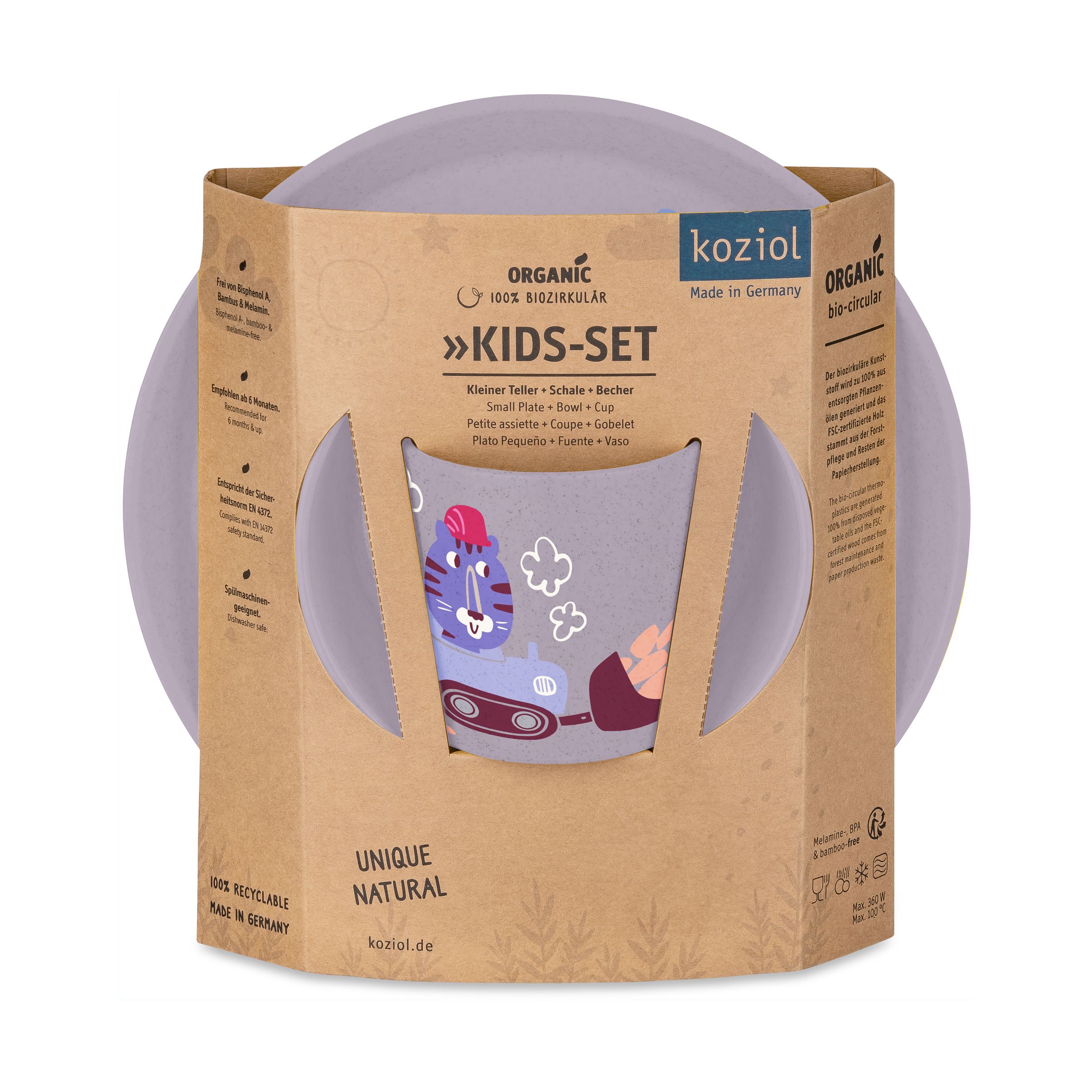 Koziol Connect children's tableware, 3-piece set