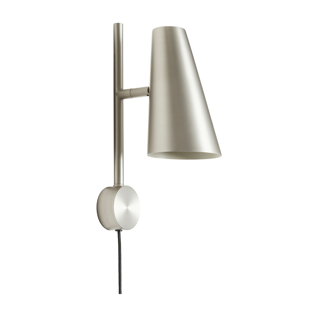 woud Cono wall lamp, Gray