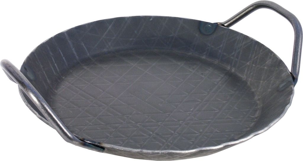 CONTACTO frying and serving iron pan, flat shape, with two handles, ø: 240 mm