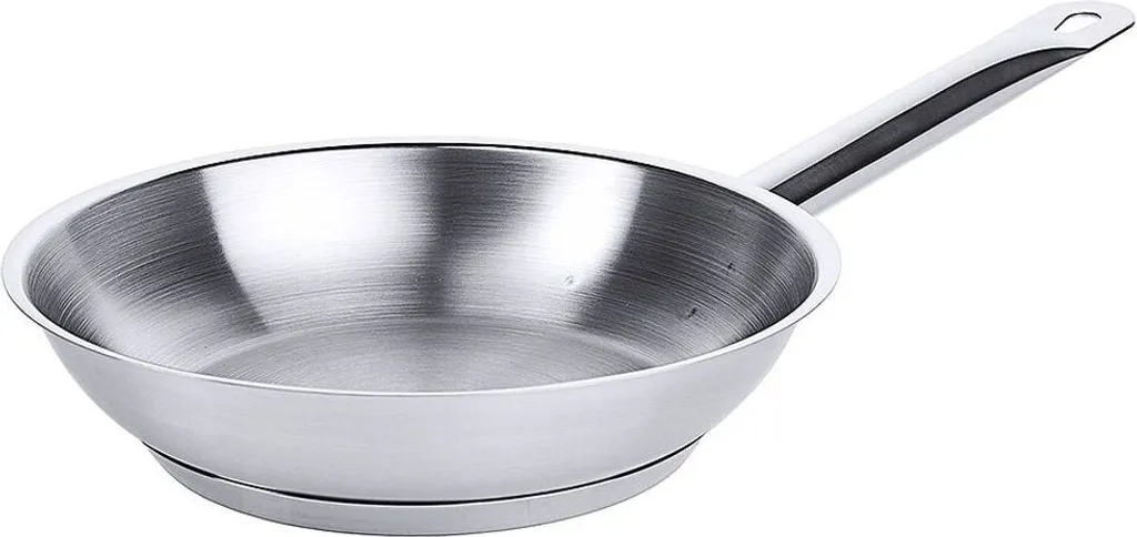 Contacto stainless steel frying pan 20 cm, satin brushed finish, encapsulated sandwich base, suitable for induction cooktops