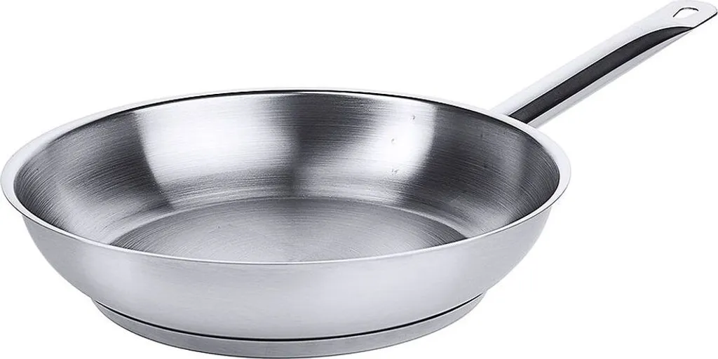 Contacto stainless steel frying pan 24 cm, satin brushed finish, encapsulated sandwich base, suitable for induction cooktops