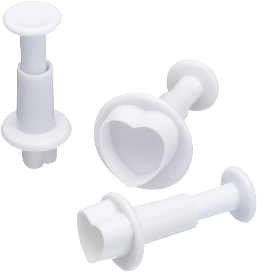 KitchenCraft Cookie Cutter with Ejector, Heart