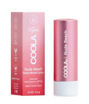 COOLA Liplux Tinte Mineral Lip Balm SPF30 Nude Beach