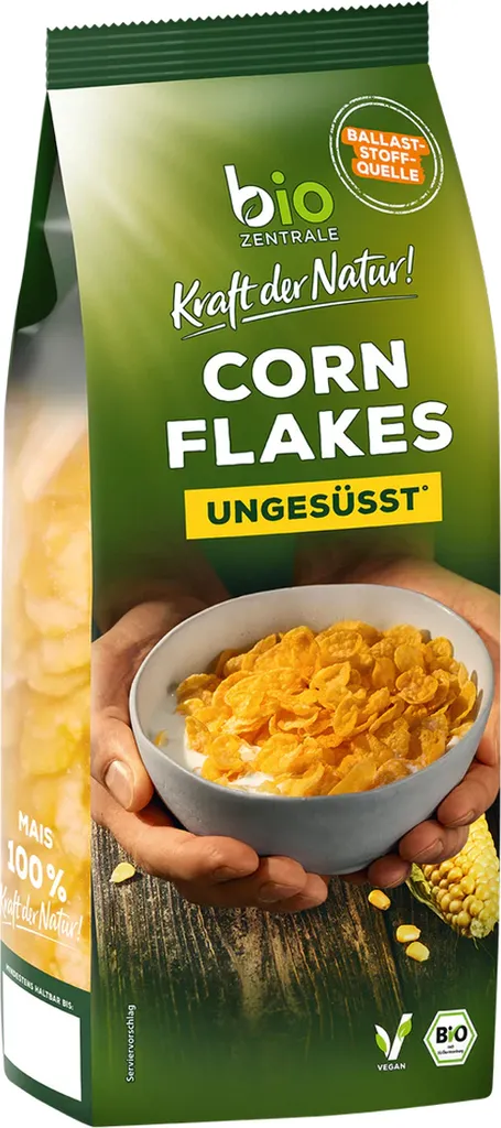 Importhaus Wilms/Impuls Crispy golden-yellow cornflakes, pure breakfast enjoyment, unsweetened, 250g
