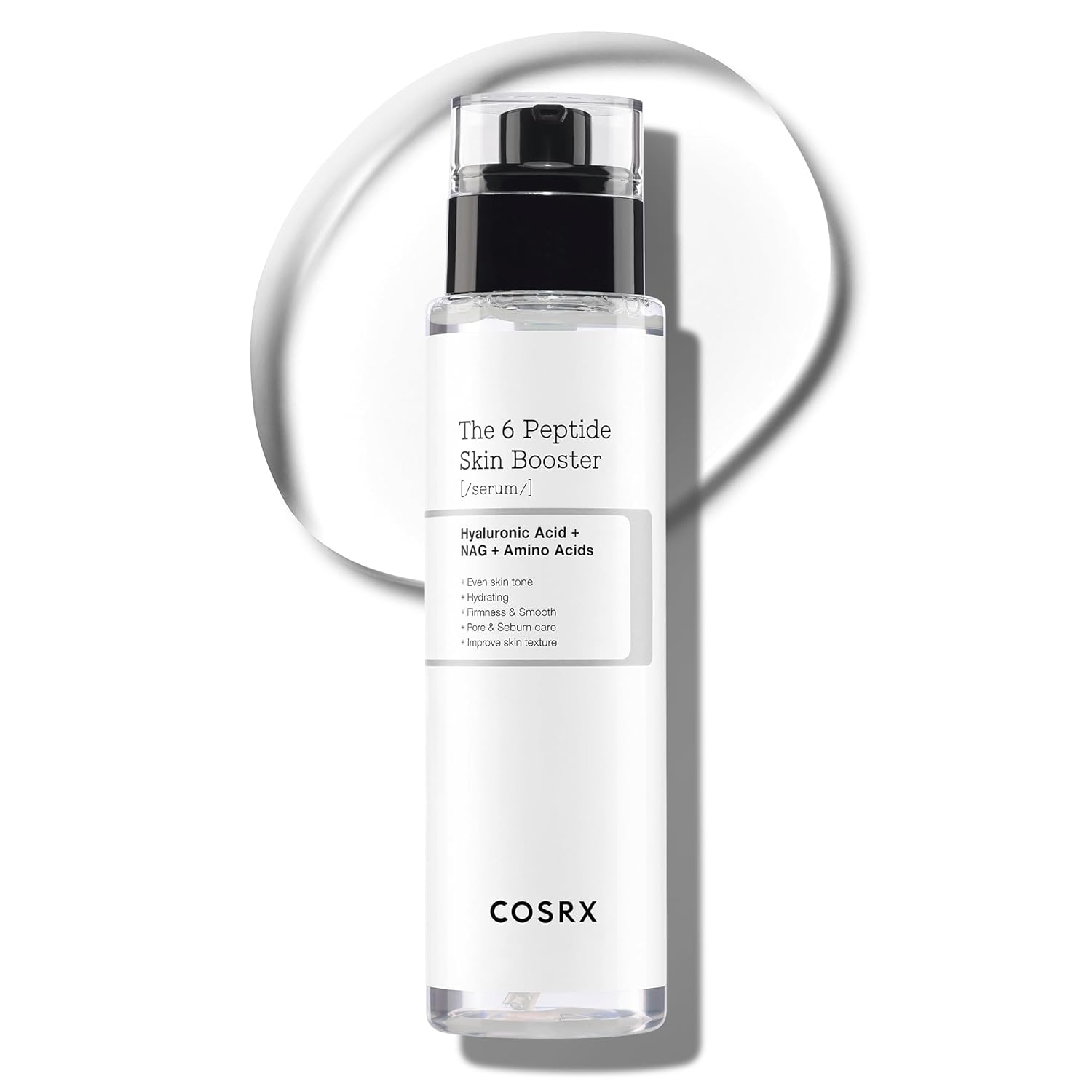 COSRX 6 x Peptide Collagen Booster Toner Serum 150 ml / 5.07 Fl.Oz, Skin Renewing Face Essence, Niacinamide & Hyaluronic Acid for All Skin Types, Paraben-Free, Korean Skincare