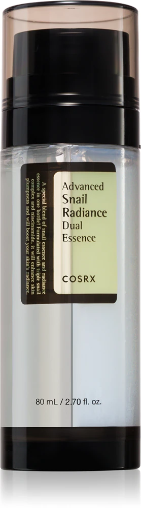 Cosrx Advanced Snail Radiance Dual Essence Refreshing Hydrating Serum with Snail Extract