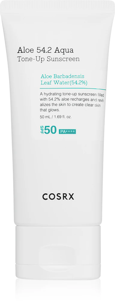 Cosrx Aloe 54.2 Aqua Tone-Up Sunscreen protective tinted facial fluid SPF 50+