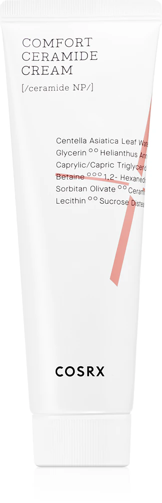 Cosrx Comfort Ceramide light moisturizing cream to soothe the skin
