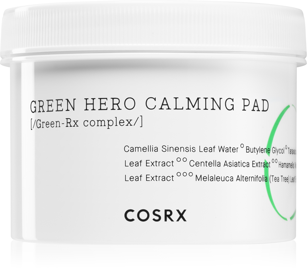 Cosrx One Step Green Hero Calming Intensively revitalizing pads with a calming effect