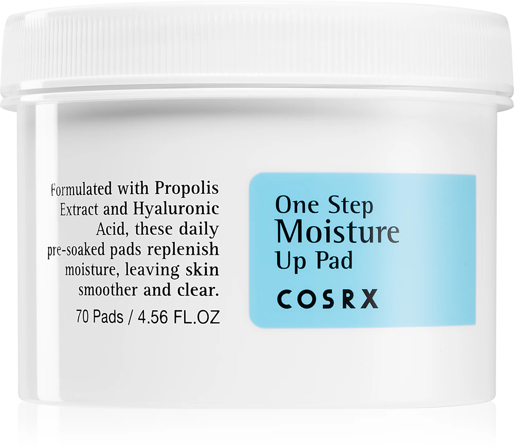 Cosrx One Step Moisture facial peeling pads with moisturizing effect
