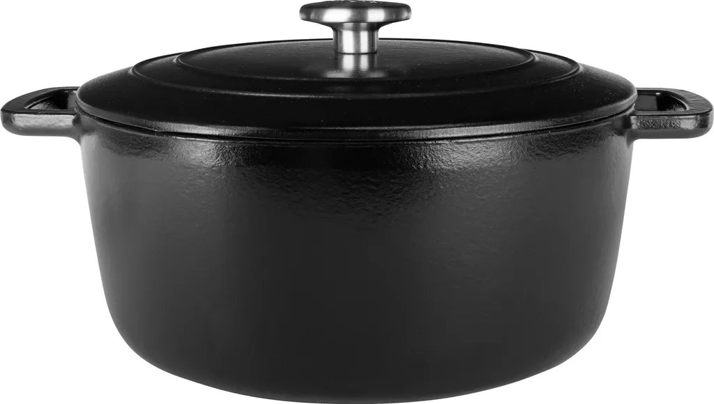 Cosy & Trendy Cast Iron Roaster Fontestic, Black, Ø 28 cm / 6.8 Liters – Enamelled