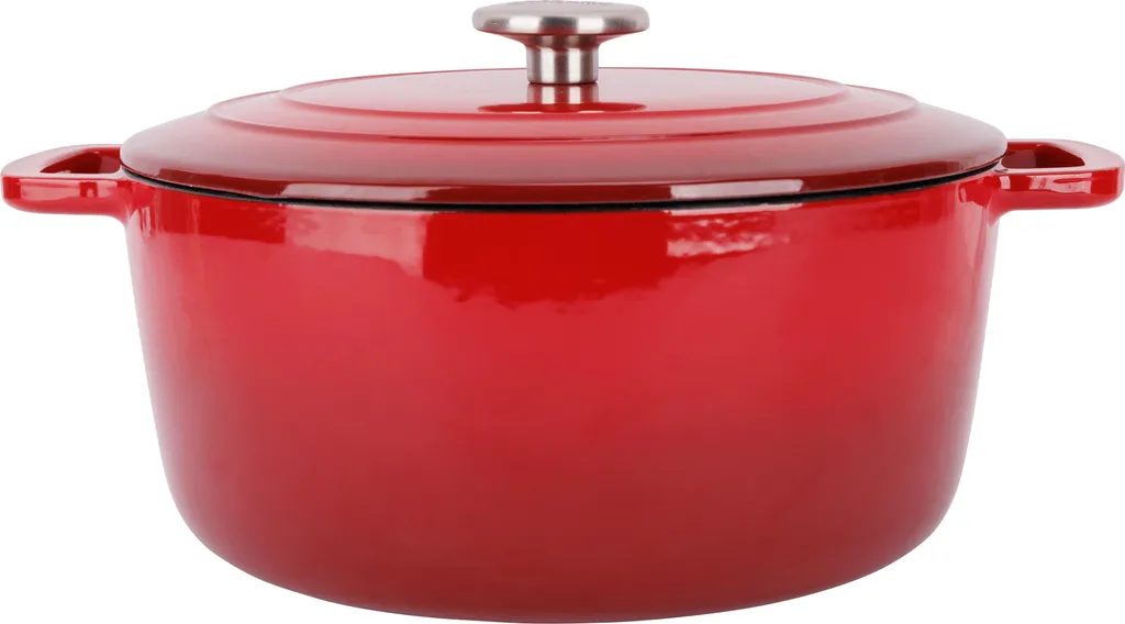 Cosy & Trendy Fontestic Traditional Red Cast Iron Roaster Ø 28 cm / 6.8 Liters – Enamelled
