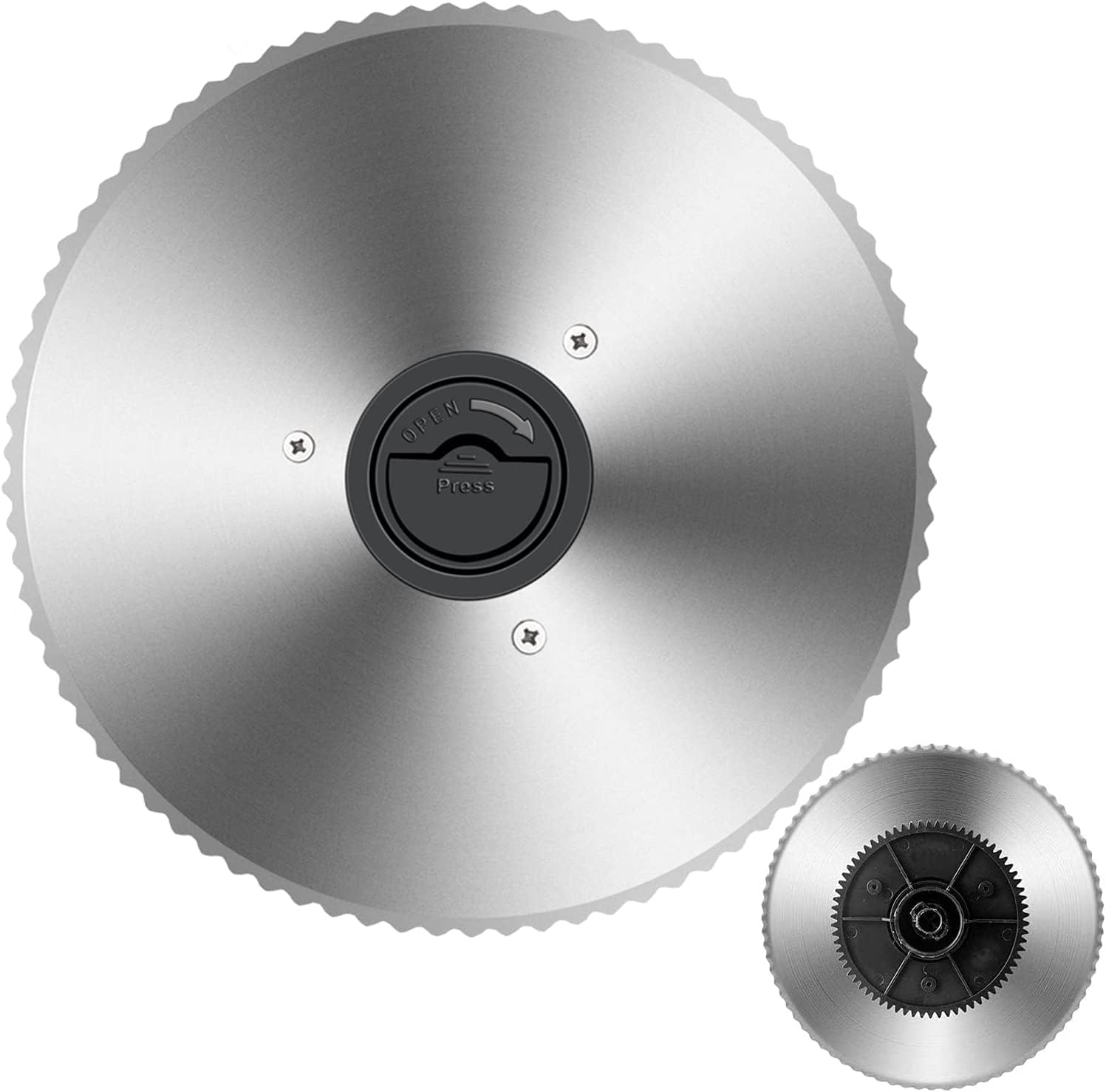 Replacement accessories: Tokass meat cutting blade, 7.5 inches, stainless steel, round blade only for Tokass meat slicer (serrated blade)