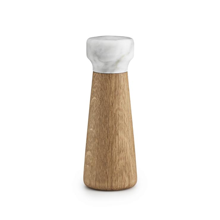 Normann Copenhagen Craft Salt Mill White Marble Oak