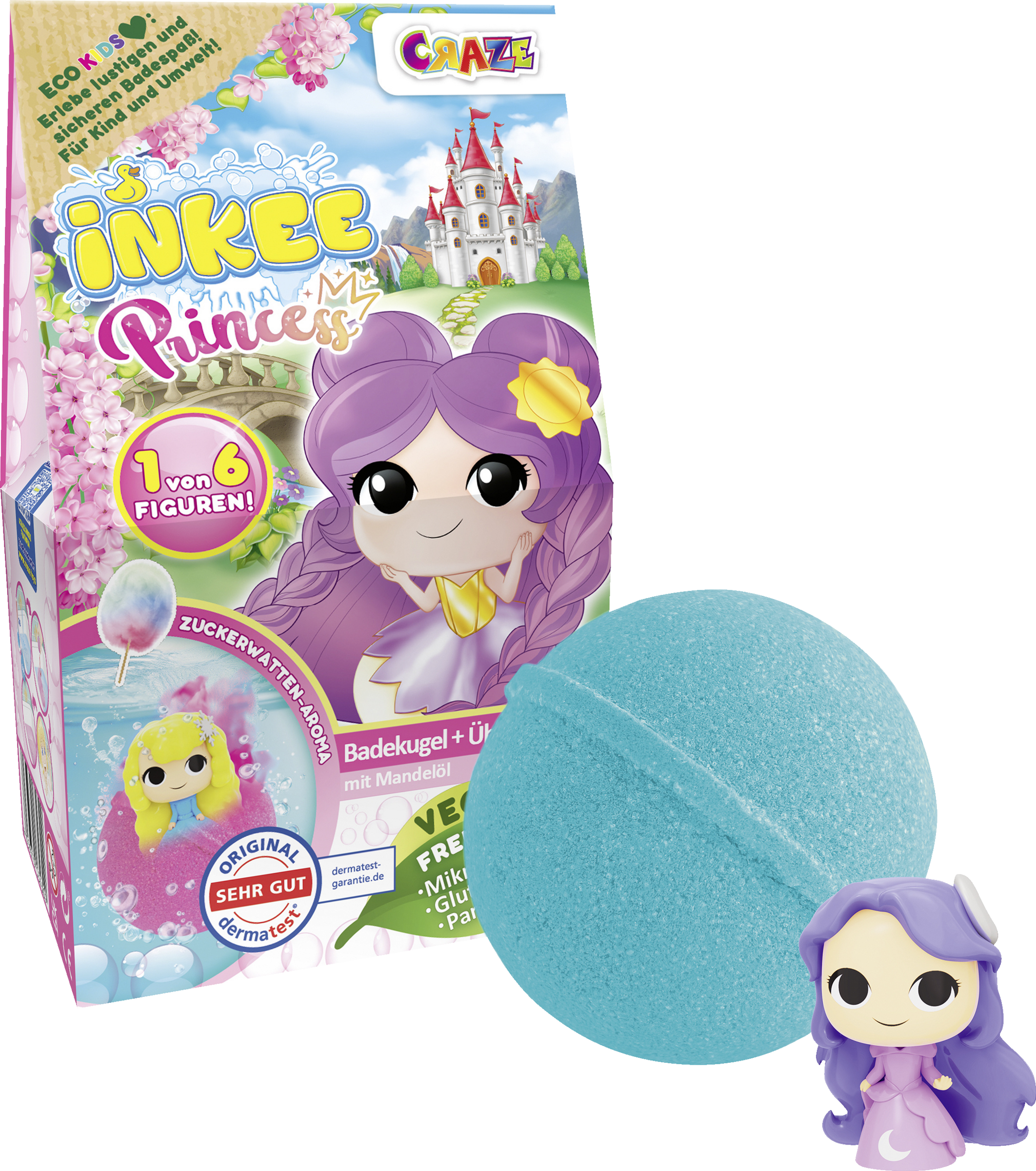 CRAZE INKEE Surprise Bath Bomb Princess 100g