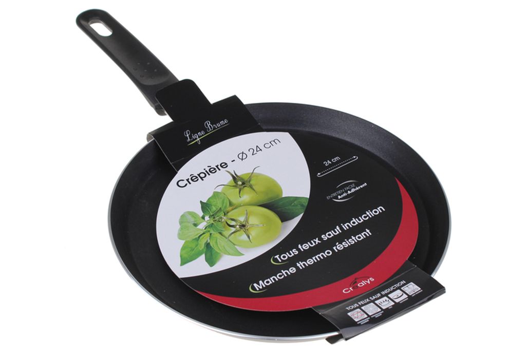 CREALYS - CREALYS Aluminum Crepe Pan "Brume" Ø 24 cm Revê - 506660
