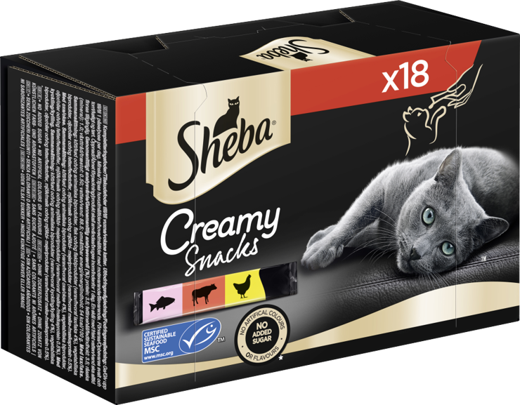 Sheba Creamy Snacks 3 Varianten MSC Multipack