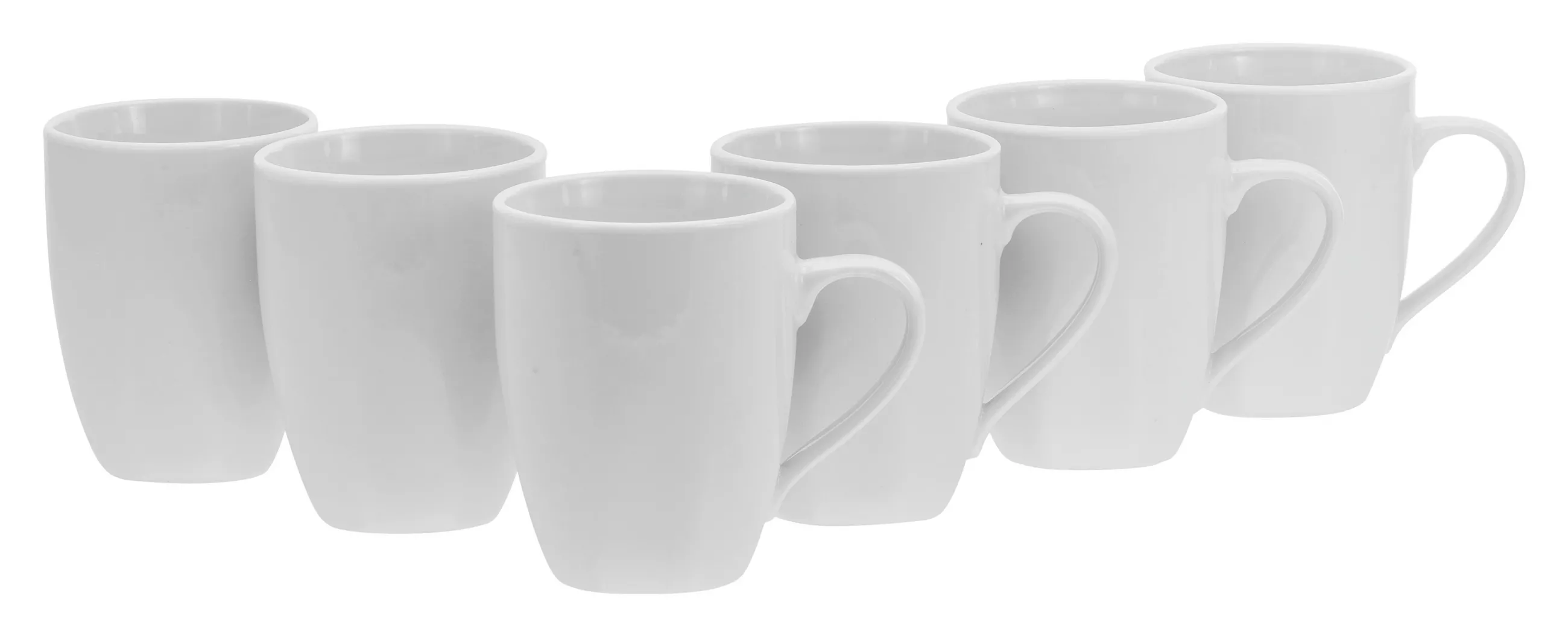 Creatable Coffee Mug Set Square 6-piece, 300 ml each