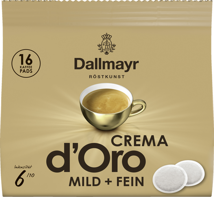 Dallmayr Crema dOro mild + fein Kaffepads