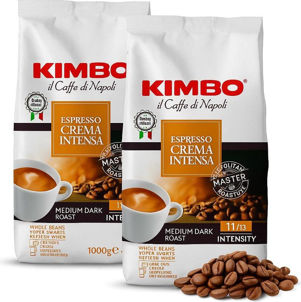 Crema Intensa Bean Coffee 2x1kg Set - Kimbo 2 kg