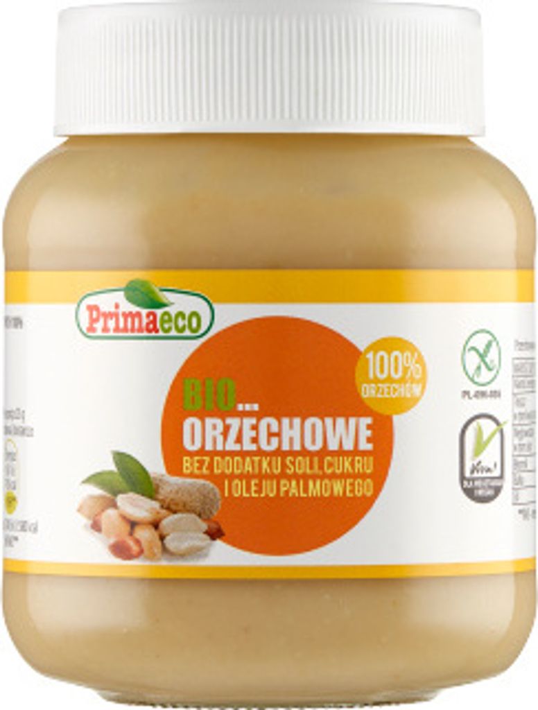 PRIMAVIKA Roasted Peanut Cream, Gluten-Free, Organic 360 g - PRIMAECO