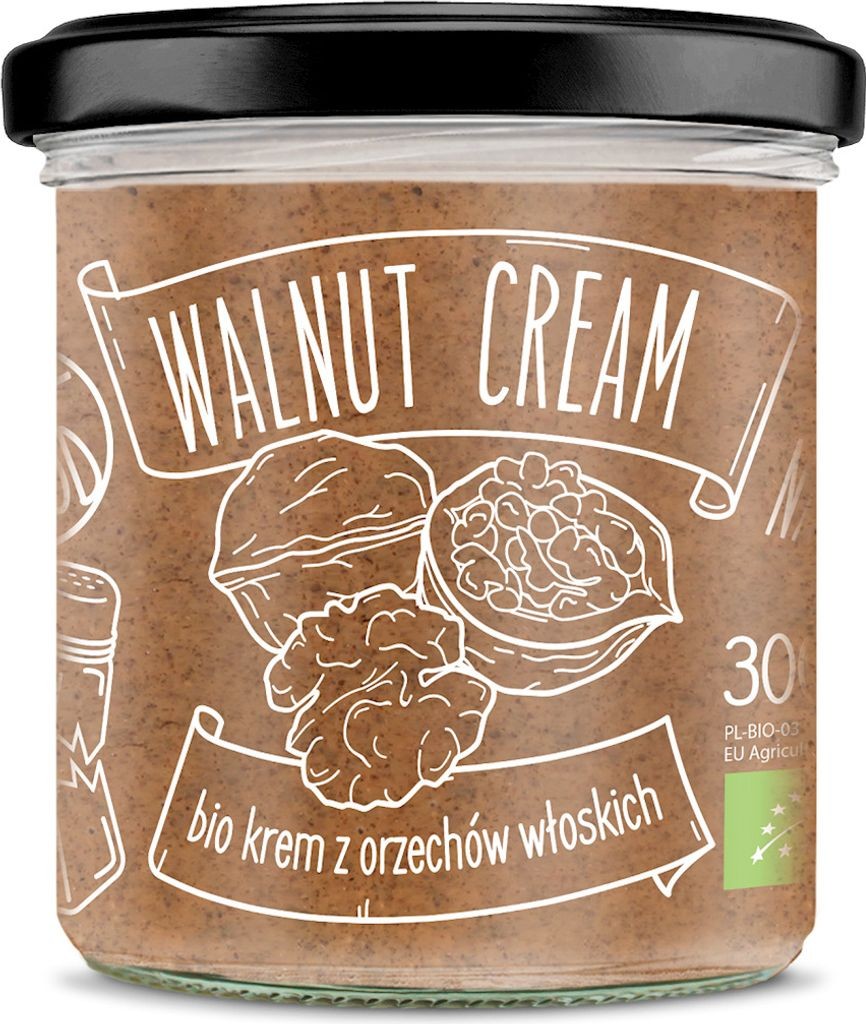 Diet Cream Made from Roasted Walnuts 300 g - Diet Food